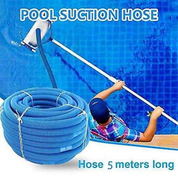 5m Pool Dammsugarslang Sug Pool Ersättningsrör Poolverktyg Simning P