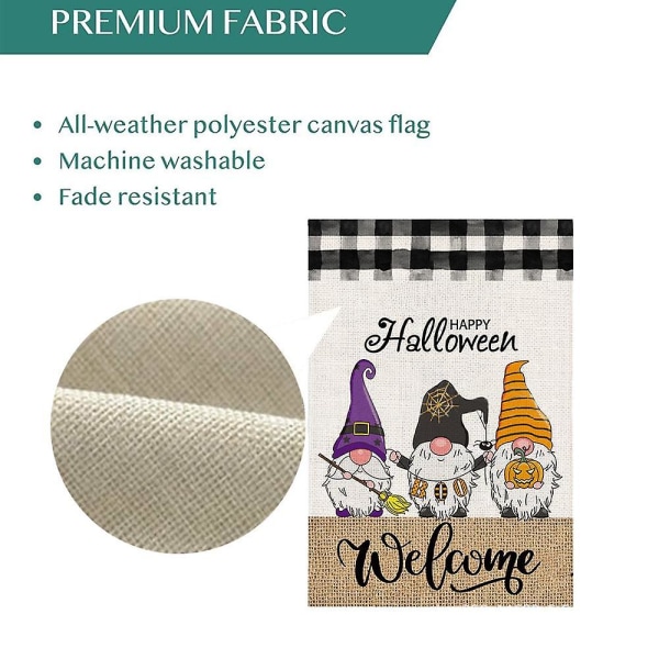 Trick Or Treat Haveflag Vertikal Dobbeltsidet, Halloween Have Ude Dekoration Stil 1