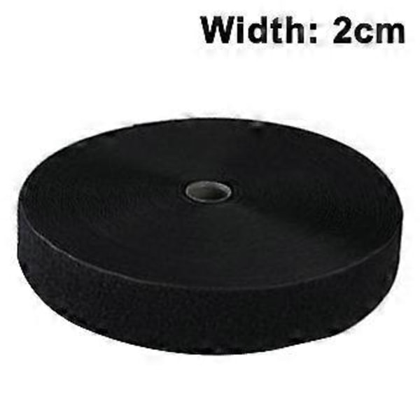 Kardborreband Självhäftande Fäste Rulle, Bredd 20 mm, Längd 5 Meter Nylon Självhäftande Remmar Fäste För Hemmakontor Skola Bil Och Hantverk