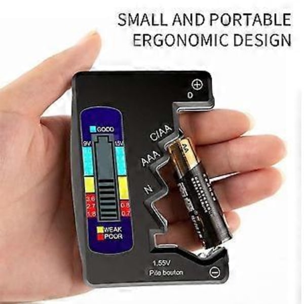 Universal batteridetektor til husholdningsapparater, digital display batteridetektor