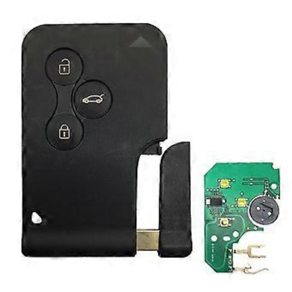 För Renault Megane Scenic Kort Chip Blad 433mhz För Smart Fjärrkontroll För Nyckelbricka 3