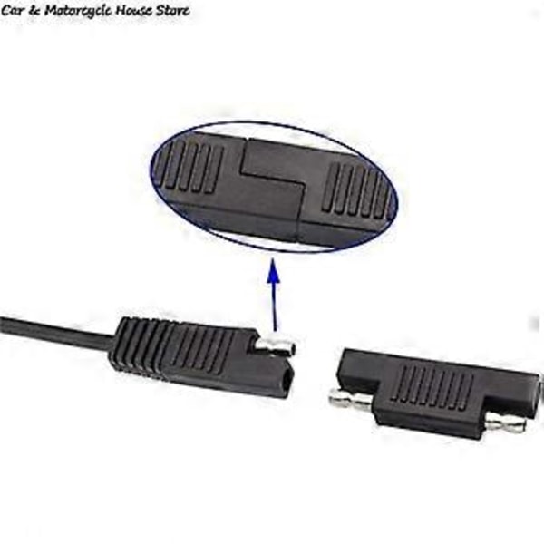 12/24V Solar SAE Polaritetsomvändare Adapterkontakter För Snabbkopplings Förlängningskabel Solpanel Batteriladdare