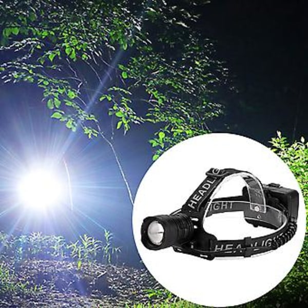 USB Laddningsbar LED Pannlampa Utomhus Portabel Strålkastare Ficklampa för Cykling Camping