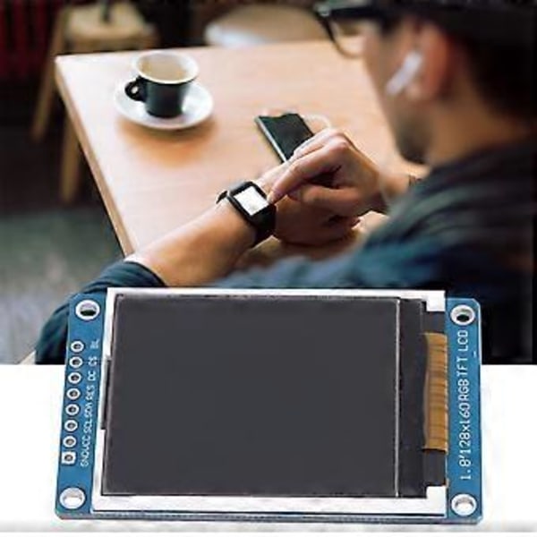 1,8 tuuman TFT LCD -näyttö 128RGB x 160 resoluutio Sarjaliitäntä Arduinoon