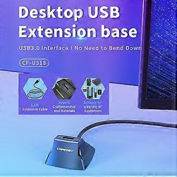 USB3.0 Forlængerkabel USB Han Hun Forlænger Perfekt til USB-enheder