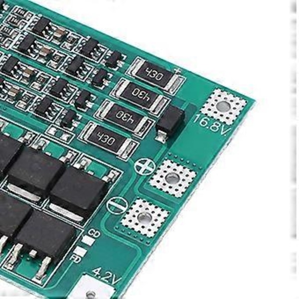 4st Litiumbatteribalanseringsmodul 4S 18650 Skydds-PCB Cellkort 40A Strömtillbehör