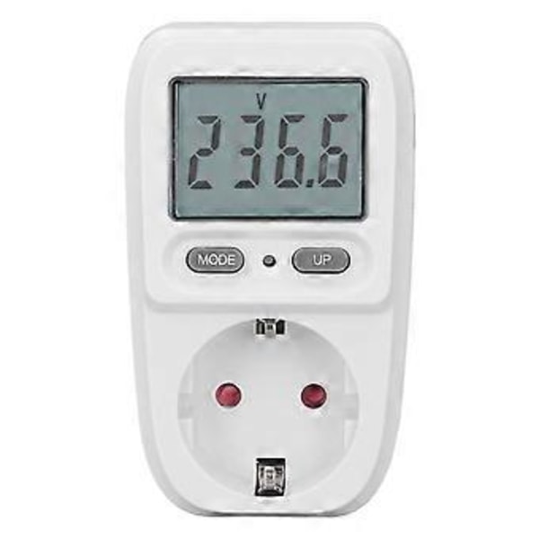 Smart Strömuttag Digital Spänningsmätare Volt Testare Monitor Voltmeter för Hemmet
