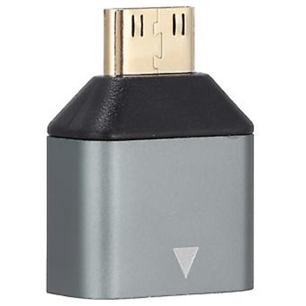 Mini HD Multimedia Interface Adapter Mini Han til Hun Aluminiumlegering 4K HD Adapter