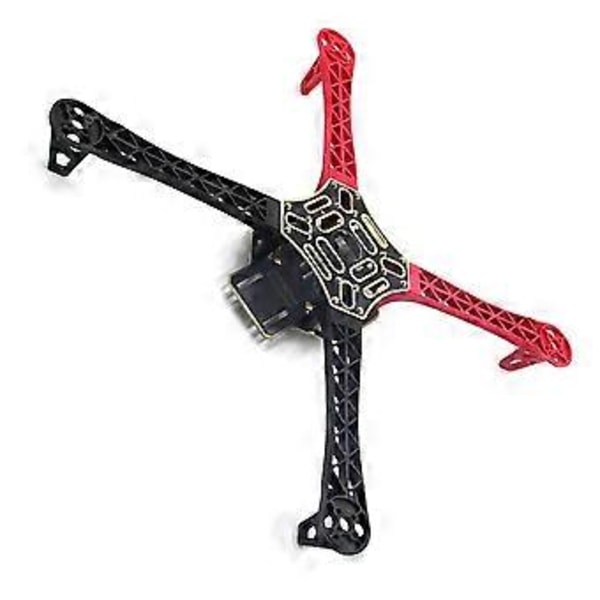 F450 Drone med Kamera Flame Wheel KIT 450 Ramme til RC 4 Akse RC Multikopter Quadcopter Sort+Rød