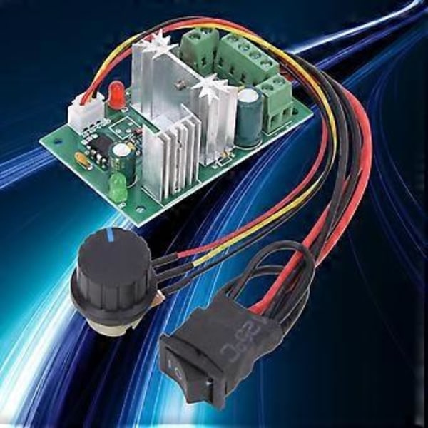 Motorvarvtalsregulator DC6~30V CW CCW PWM Hastighetsregleringsbrytare 6A Varvtalsregulator