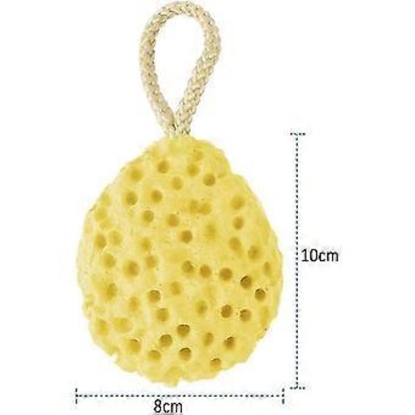 5-pakning Hydrofile Badesvamper, Eksfolierende Naturlig Loofah Badesvampballer (4 farger)(4-d-1)