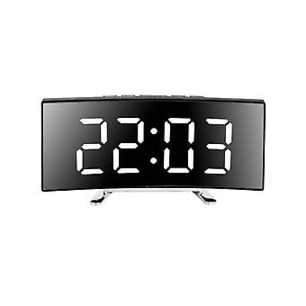 Digital Väckarklocka För Sängar, Digital Klocka Med LED Böjd Skärm, Snooze, Sängklocka