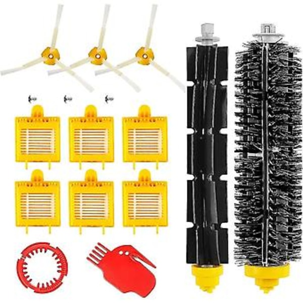 13 Redningssett for Roomba 700-serien (700, 760, 770, 780, 790) - Tilbehørssett (sidebørster, filtre, Cerda-børste og etc.) for robotstøvsuger.