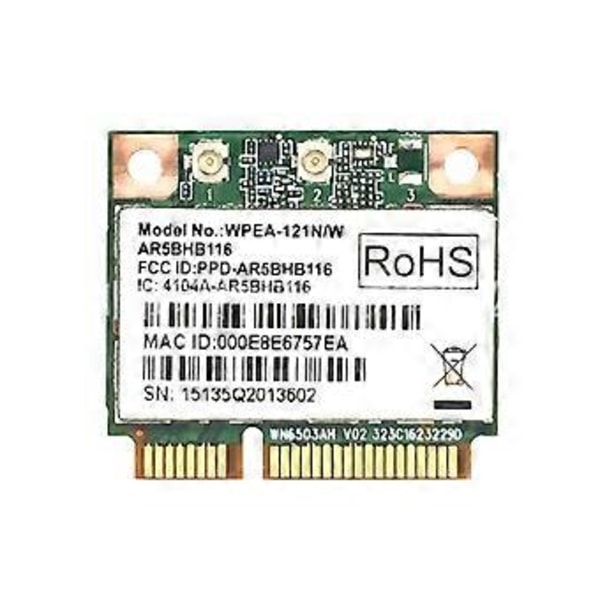 AR5BHB116 WiFi Trådløst Netværkskort AR9382 Mini PCI-E WIFI Kort 802.11a/b/g/n 300Mbps 2.4/5Ghz Dual-Band