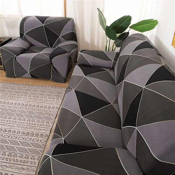 3-sits stretchsoffaöverdrag, sofföverdrag med armstöd (190-230 cm, 3-sits) HIASDFLS