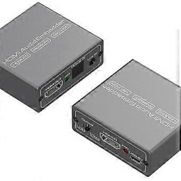 -Kompatibel Audio Konverter 4K 60Hz Audio Ekstraktor Adapter Video Audio Splitter Embedder Adapter