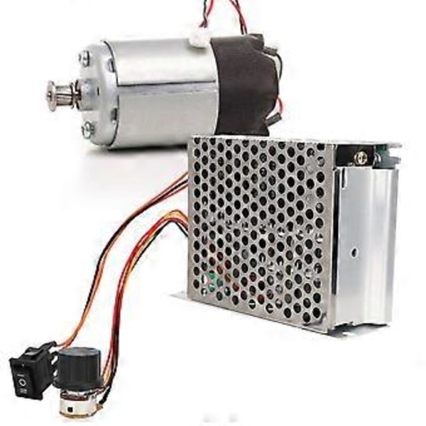 DC Borstmotor Hastighetsregulator CW/CCW Justerbar Hög Effekt 40A DC12V24V36V med Hölje