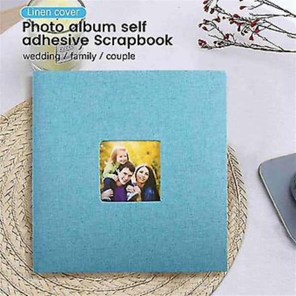 Foto Scrapbog til Bryllup// Linned Cover DIY til S D