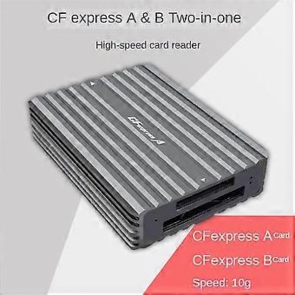 Portabel Typ C till CFexpress B CFexpress A Läsar Drive-Free CFexpress Typ B Kortläsare CFexpress Typ A Kortläsare