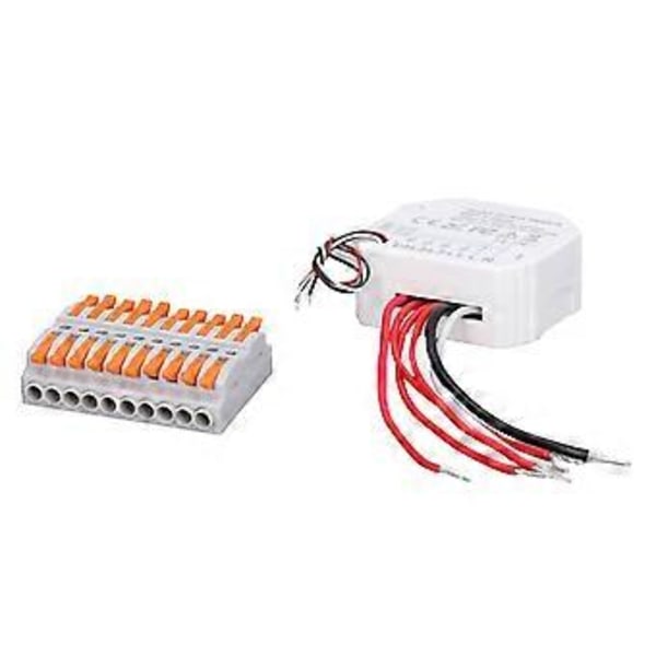 4-veis WiFi Bryter Lysmodul Smart Hjem App Fjernkontroll Timer Brytermodul 90‑250V