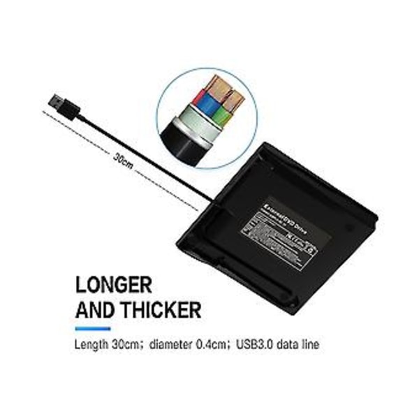 Usb3.0dvd/cd-poltin Ulkoinen Mobiili Type C Ulkoinen Optinen Asema Ulkoinen Asema