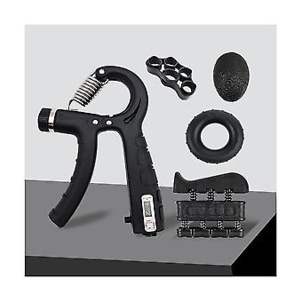 5-pack Grip Er Kit Justerbart Handgrepp Set Med Finger Tränare Handförlängare