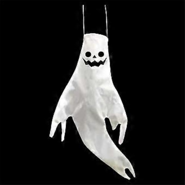 Halloween Koristeelliset Juhlatilan Somisteet, Aaveviuhka LED Hehkuva Aave Riipus Ripustuskoriste, B