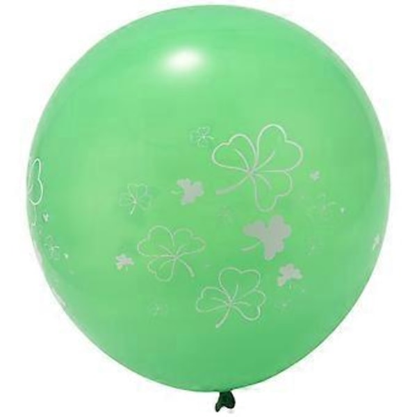 30 kpl Shamrock-lateksipalloja Irlantilainen Pyhän Patrickin päivän juhlatarvikkeet