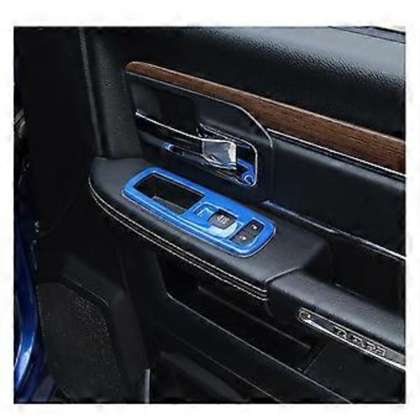 4 kpl Sininen Auton Sisäikkunan Nostokytkimen Paneelin Suojus RAM 2010-2017/Charger Durango 2011-2021