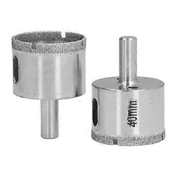 2 st Kakelborrar 40mm Lägre Motstånd Hög Effektivitet Robust Hållbar Bred Användning Glasborr
