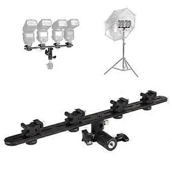 Flash Bas Reflektor Flash Guide Fotografering Fyllnadsljusstativ Telefon Multi-Position Live Streaming Slide Stativ, B