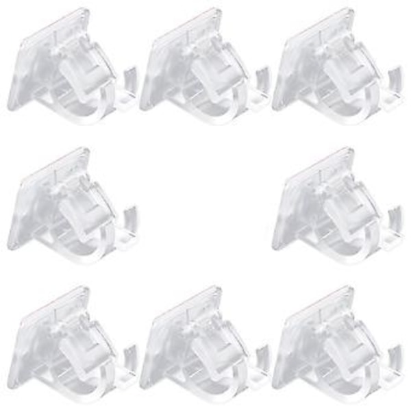 Selvklebende Gardinstangbrakett Draperikrokholdere Fester Stangholder Gardinstang Veggbraketter Håndklestang (8 stk)