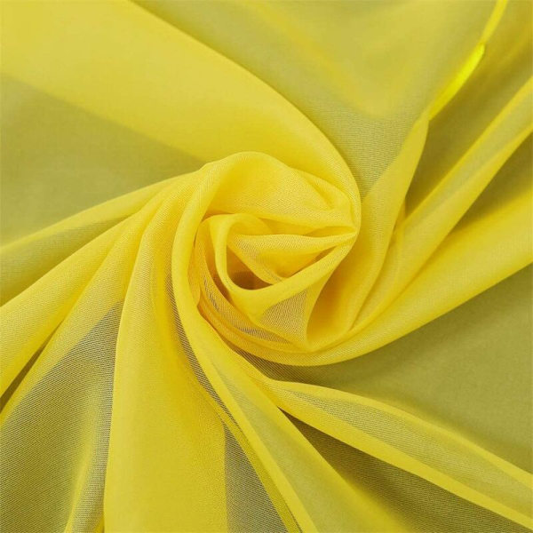 Romersk rullegardin Loop Gardiner Kjøkken Romerske Gardiner Gjennomsiktig Blind Loop Gardiner Moderne Voile Gul BxH 140x155cm 1 stk