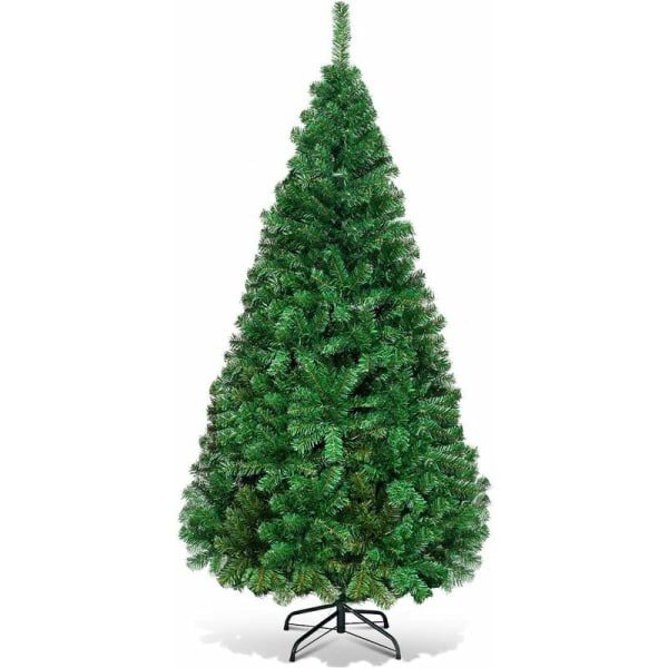 Kunstig juletre for juledekorasjon PVC-materiale med metallbase Naturgrønn (1,5 m)