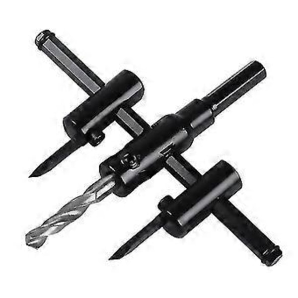 30-300mm Justerbar Sirkelsag Kit, Tre Gips Drill Bit Sag Rundt Kutt, Hull Sag Lovende