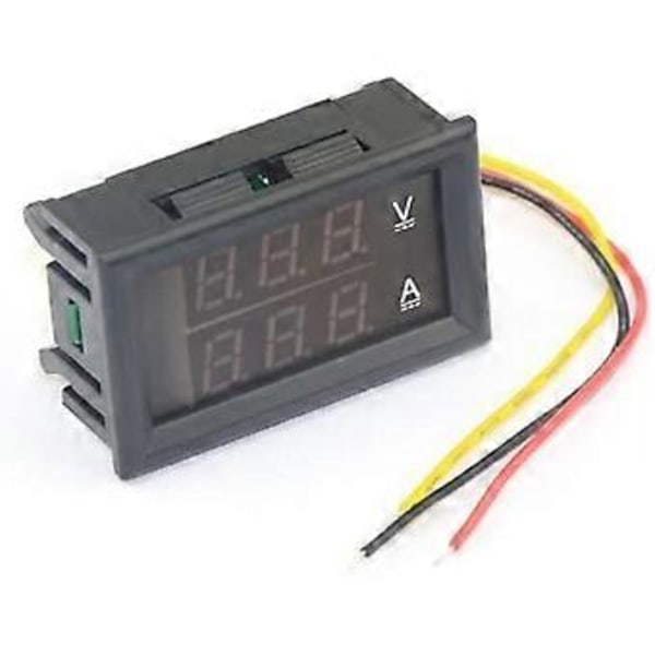 Digital Dubbel LED Display Voltmeter DC 4.5V Till 30V Amperemeter 0 Till 50A Spänningsströmsmätare (d-4)