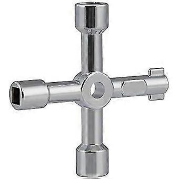 Elektrisk Skabsnøgle Gas Måler Nøgle - 4-vejs Multipurpose Nøgle (1 Pakke)
