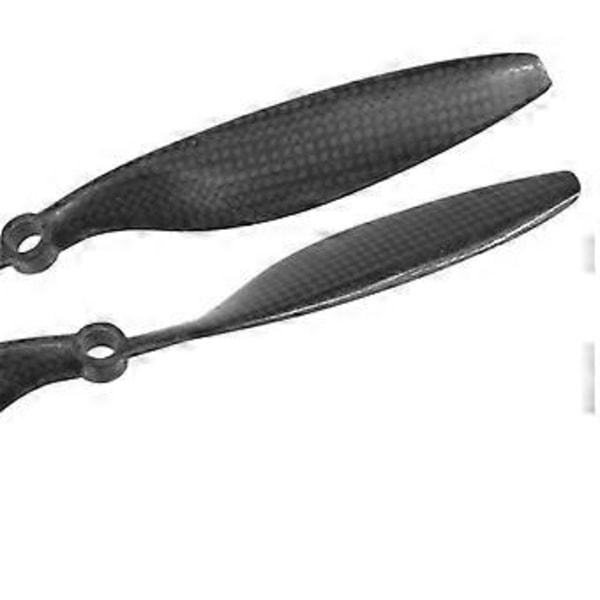 Svart 10x4,5 tum 1045 Kolfiber Spiralpropeller Framåt och Bakåt Tvåbladig Propeller för Multikopter