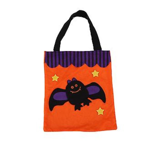 Halloween-kassi uudelleenkäytettävä käsilaukku kahvoilla kiitospäivän juhliin päivittäistarvikkeille Lepakko