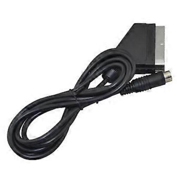 1,8 m RGB Scart-kabel AV-sladd Stabil överföring 20-stiftskontakt för SEGA för Saturn NTSC och PAL-kontakt - Svart