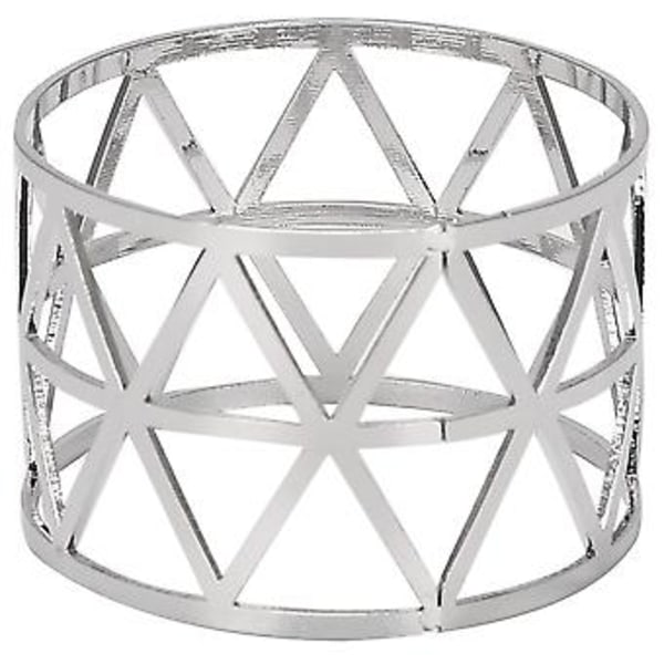 12 stk. Udhulet Servietringe Holdere Servietring Spændeholder Husholdnings Metal Servietholder Pynt