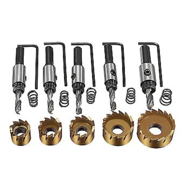5st 16-30mm HSS Hålsågsset för Cylindrisk Sågning -