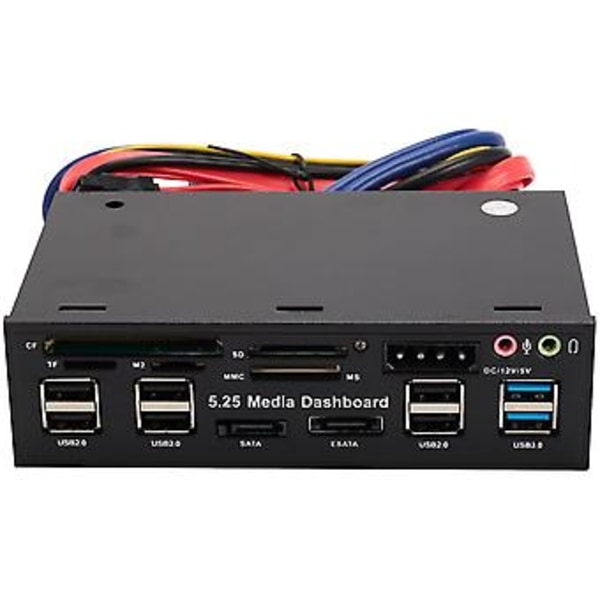 5.25 Tommer Usb 3.0 Panel Pc Usb 3.0/2.0 Hub E-sata Sata O Til Computer C