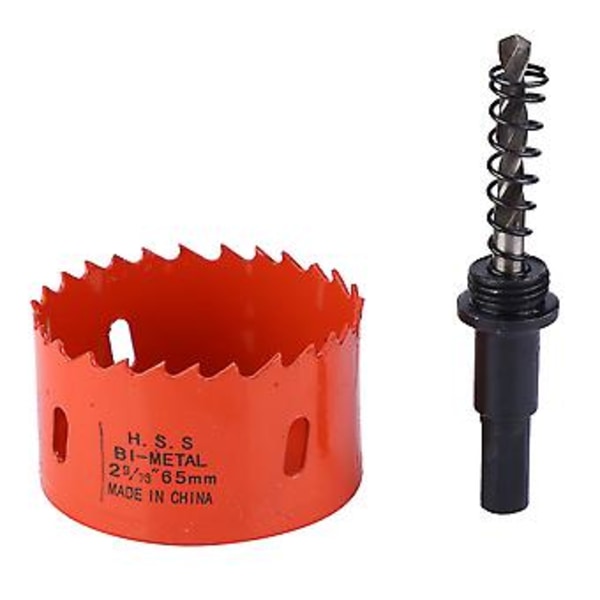 M42 Bi-metall Hålsåg Metallplåt Hålskärare Hålsåg Skärande Borr (65mm)