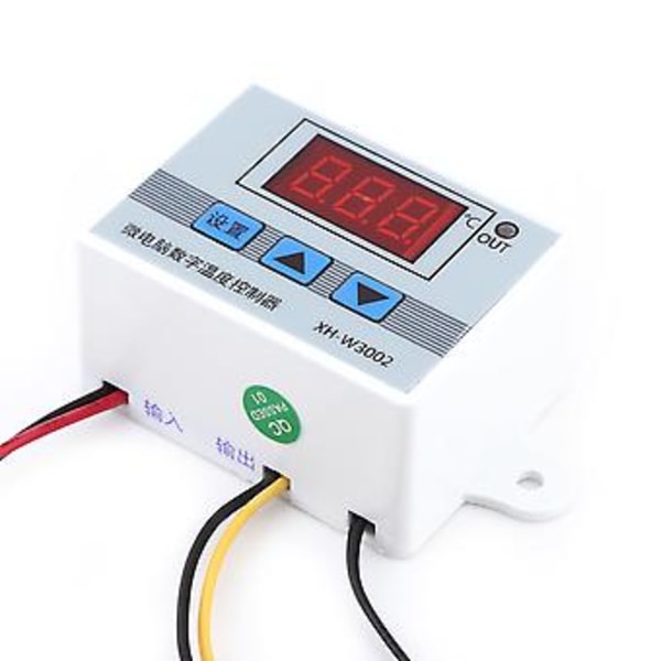 Högprecisions Digital Temperaturkontroller Termostat Kontrollbrytare med Sond (DC12V)