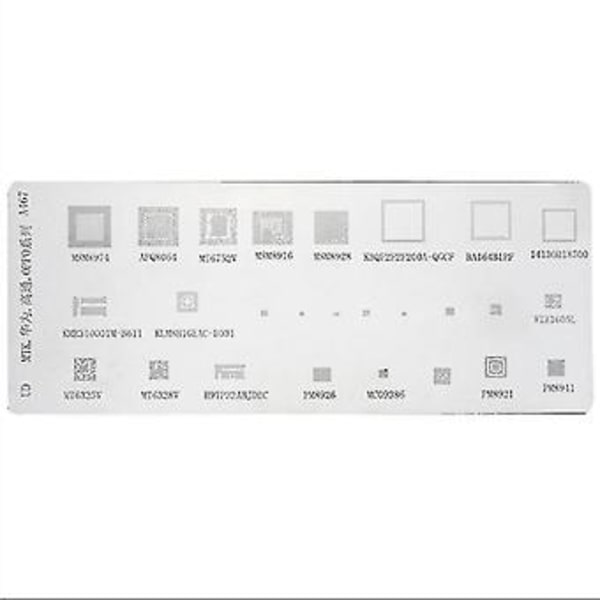 4kpl Universaali Bga Stensiili Yhteensopiva Mtk Msm Cpu Ram Pm Ic Reball Pin Suora Lämmitysmalli