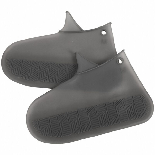 Svarta återanvändbara skoöverdrag för regntålig silikon Vattentät regnskydd Slitbeständig Non-Slip-M