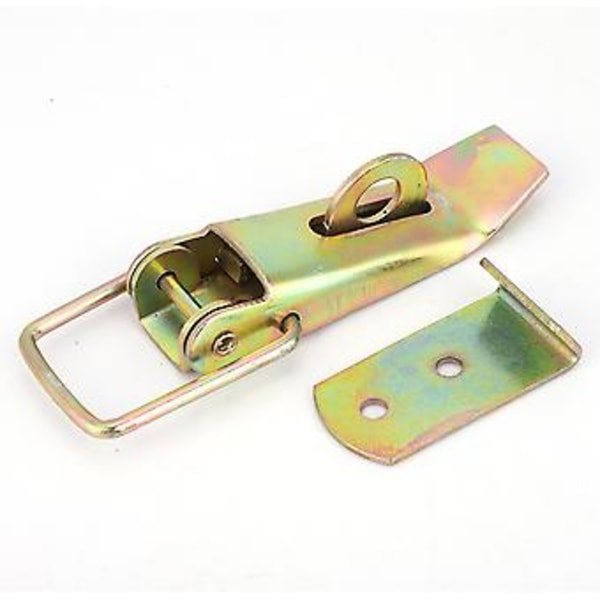 4 st Hasp Lås Set - Zinkpläterad Järn Låda, Resväska & Box Spänne Fästen - Hållbar & Säker, Enkel Installation, Idealisk för Hem & Kontor