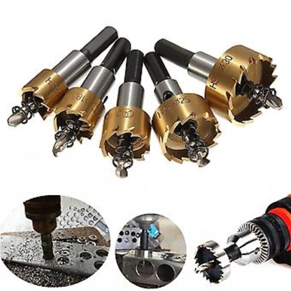 5st 16-30mm HSS Hålsågsset för Cylindrisk Sågning -