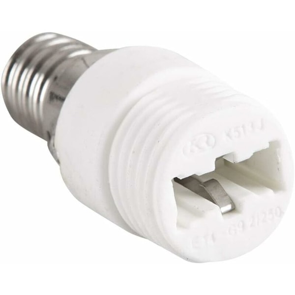 2 kpl E14-G9-keraamikan kanta-adapteri LED-, halogeeni- ja CFL-lampuille